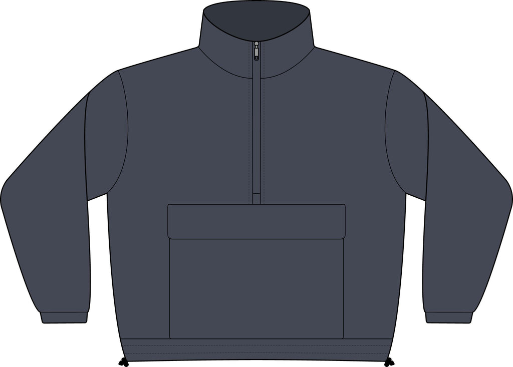 Women's Quarter-Zip Pullover - Embroidered Orange Lobster Chest Logo